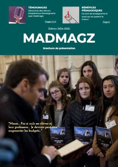 Brochure de présentation de Madmagz Education